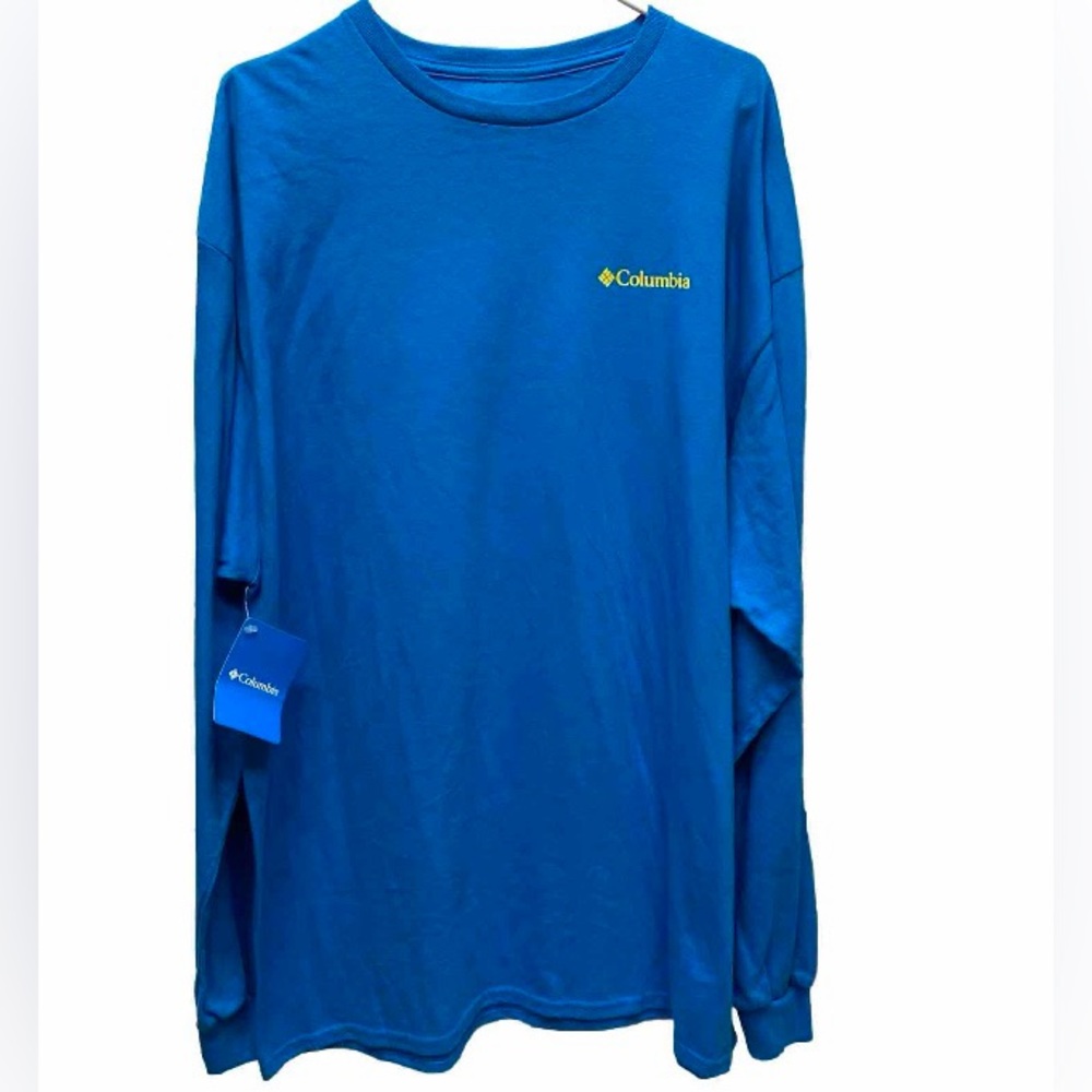 Columbia men's shirt XXL long sleeve blue new with tags gorpcore